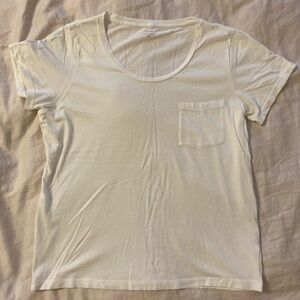 Jcrew White Pocket T